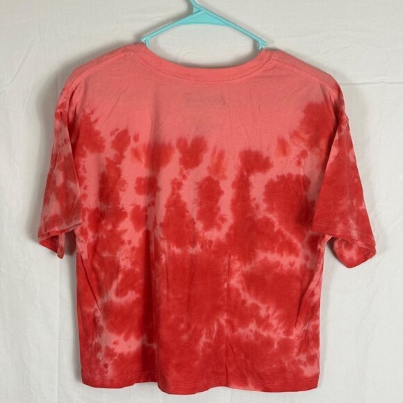 COCA COLA Peach Orange Colored Crop Shirt Top Size Large - Picture 2 of 3